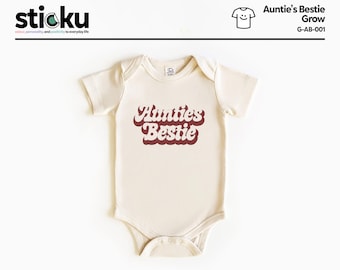 Auntie's Bestie® body suit - Body naturel, tee-shirt enfant