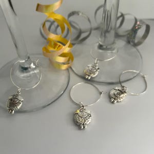 Sheep Charms, sheep gifts, wine glass charms, birthday gifts, Glass charms, unisex gifts, I love wine, fun gifts, sheep lover, gifts for all