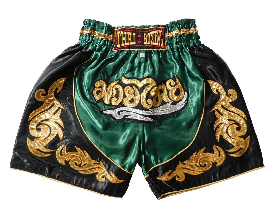 Muay Thai Boxing Shorts Authentic Kick Boxing Gym Shorts Etsy