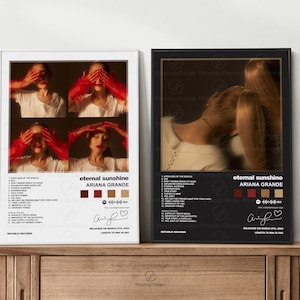 Ariana Grande - Eternal Sunshine Poster / Handcrafted Tribute Album Cover / Wall Art Poster / Digital Print / Music Album / Music Gift