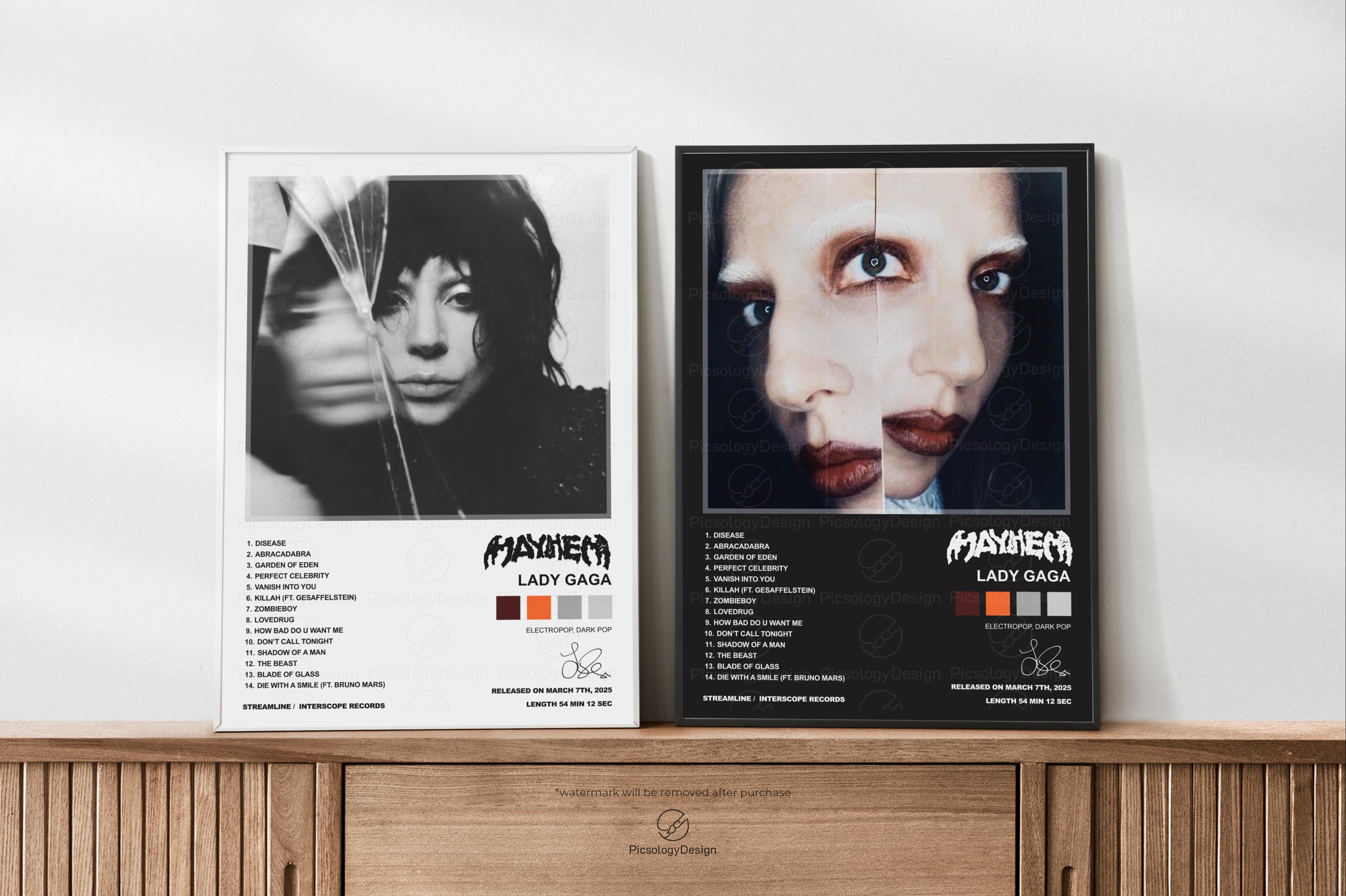 Lady Gaga-mayhem Poster / Wall Art / Digital Prints / - Etsy