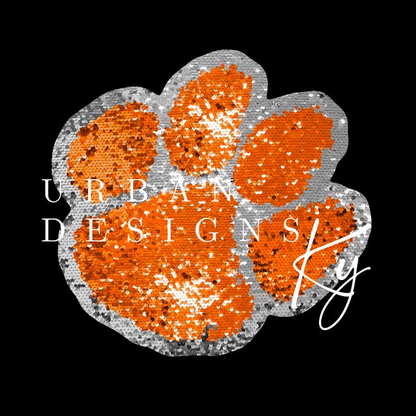 Faux Sequins Paw, Realistic Texture Glitter Faux Sequins,DTF digital, commercial use, Sublimation design, png trendy basketball baseball