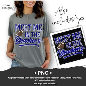 Meet Me In The Bleachers Vintage Retro PNG Football Bundle Trendy DTF digital high resolution Trending Football PNG shirt design best seller