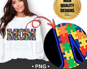Rompecabezas de autismo (Png), Mamá con autismo (Png), Concienciación sobre el autismo (Png), Apoyo al autismo (Png), Cinta para el autismo (Png), Niños con autismo (Png), Sublimación de mamá con autismo (Png)
