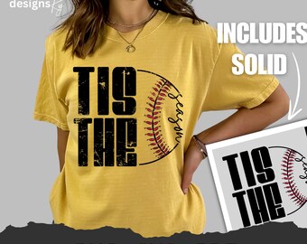Tis The Season Baseball Softball PNG SVG Dtf digital design commercial use, Sublimation Baseball Softball mom shirt design, cricket cut file