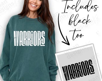 Warriors Vintage Retro PNG Distressed DTF digital high resolution vintage Warriors Mascot tumbler wrap digital design game day football