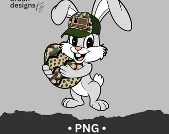 Camo bunny easter png, egg hunter bunny sublimation png, easter egg shirt design, Easter egg hunter camo, retro easter, preppy easter