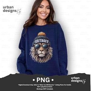 Detroit Vintage Retro PNG Distressed Trendy DTF digitales Design mit hoher Auflösung 300dpi Detroit Trendy Shirt Sublimation UVDTF digitales Design