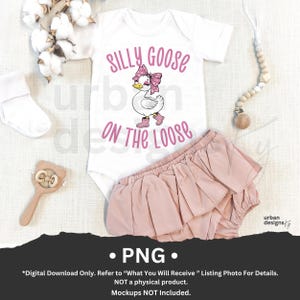 Silly Goose On The Loose PNG, Silly Goose Meme Shirt, 5 Design PNG Bundle, Sublimation Goose  Preppy png digital designs, funny Goose