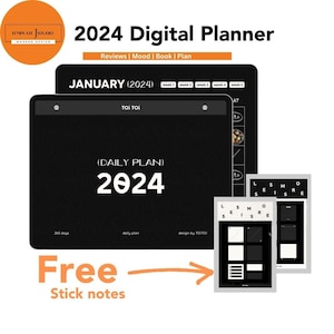 Digitaler Planer 2024, iPad Planer, Notability Planer, Goodnotes Planer, Tagesplaner, Wochenplaner