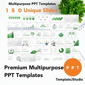 150 unique slides of 11 different color themes multipurpose powerpoint presentation