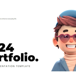 Professionell portfolio för intervju, introduktion, personlig prestation