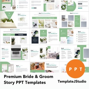 31 slides bride and groom story powerpoint slides multipurpose slides