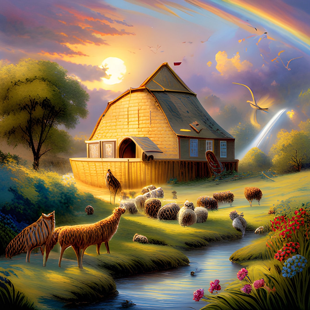 Noahs Ark Print - Etsy