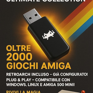 Amiga 500/1200 - USB Over 2000 Games WHDLoad - TheA500 Mini/PC Ready