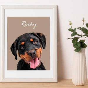 Custom Pet Portraits Using Pet Photo Personalized Digital Dog Portraits Cat Portraits Custom Dog Portraits Custom Pet Art Pet Drawing Poster