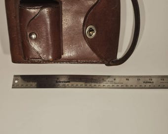 Petit étui En Cuir Ancien Pour Appareil Photo – Housse De Rangement Vintage