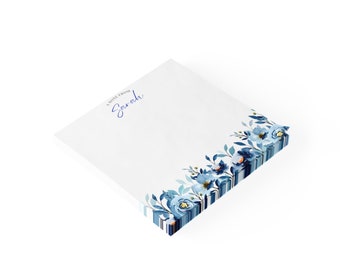 Elegante, individuell gestaltbare Post-it® Haftnotizen (7,6 x 7,6 cm) | Personalisierte Haftnotizen | Handgefertigt | Modern | Stilvoll | Notizblöcke | Büro- und Heimorganisation | Besondere Notizen