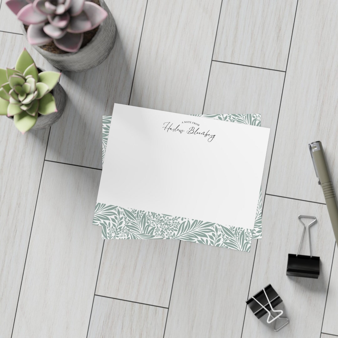 Custom Note Card With Envelope Personalized Stationery Set Gifts for ...