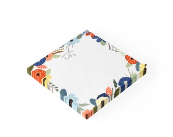 Custom Post-it® Personalized Sticky Notes Floral Note Pads Office Home School Notes Tool Personalized Gift Student Friend Gift Teacher Gift