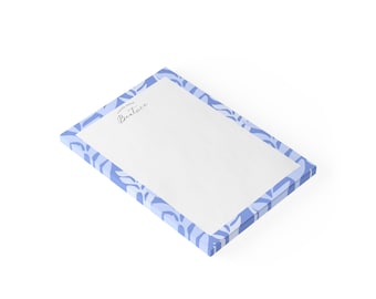 Custom Elegant Post-it® 4x6 Personalized Sticky Notes Modern Floral Note Pads Office Home School Tools Gifts for Student Teacher Friend