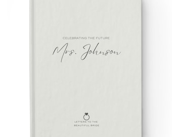 Custom Bridal Shower Journal Personalized Journal Notebook Wedding Anniversary Gifts for Her Special Wedding Bridal Shower Day Keepsake