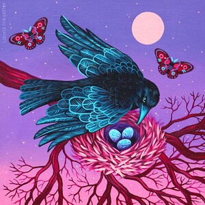 Crow | Fine Art Print | 8 x 8