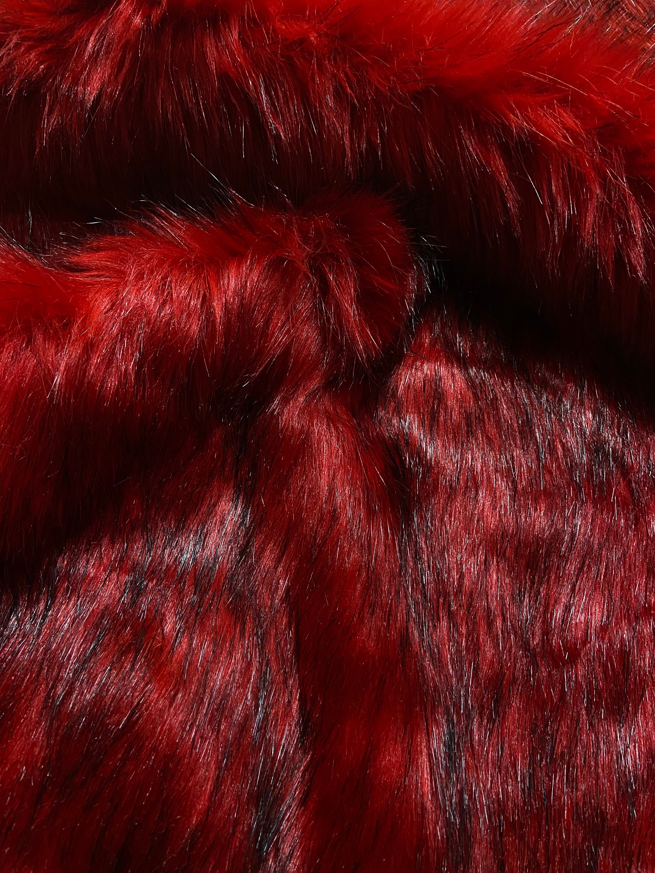 Red Fur Fabric -  Canada