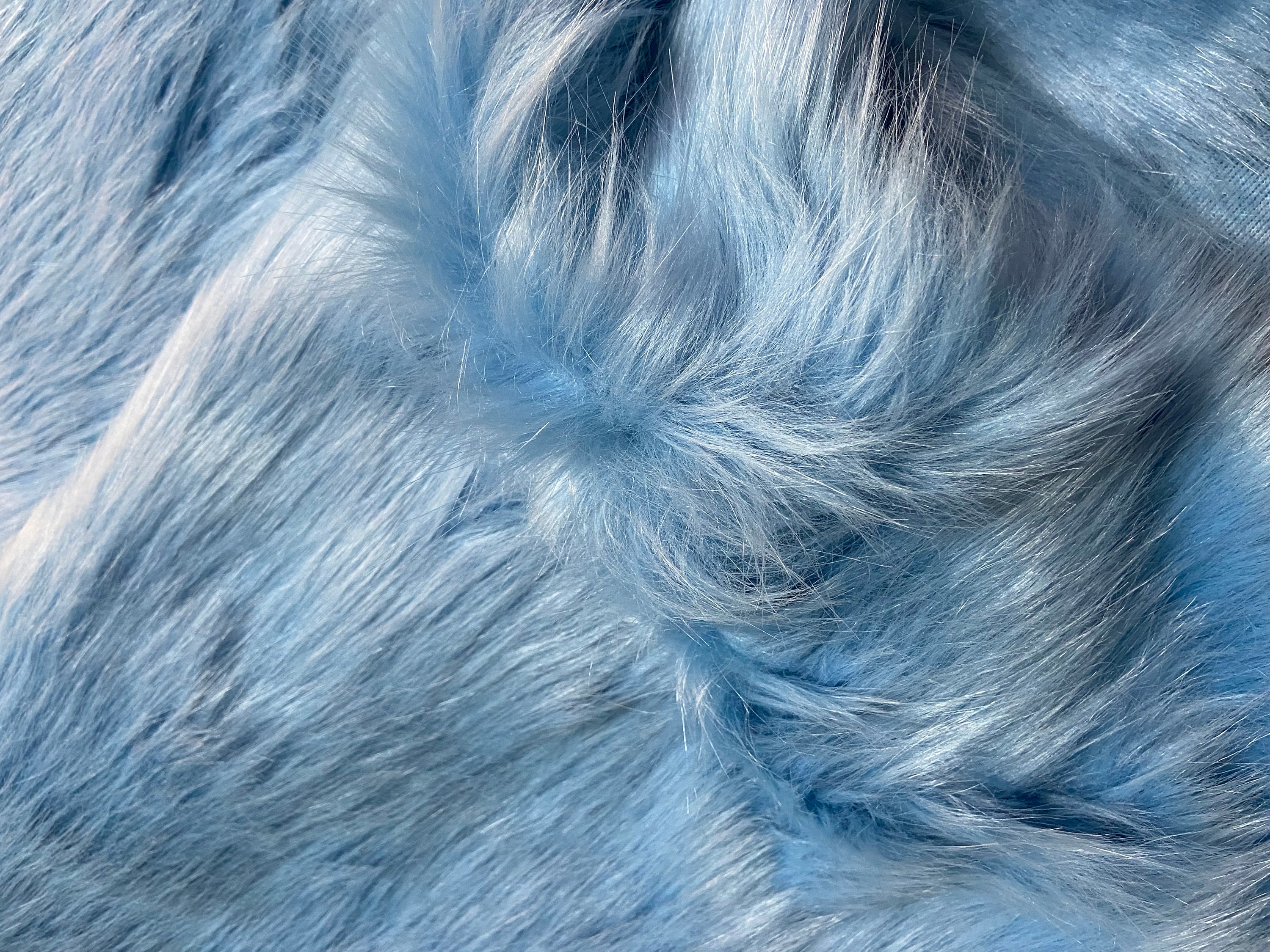 Platinum Solid Arctic Fox Fur Fabric / Sold By The Yard/EcoShag®