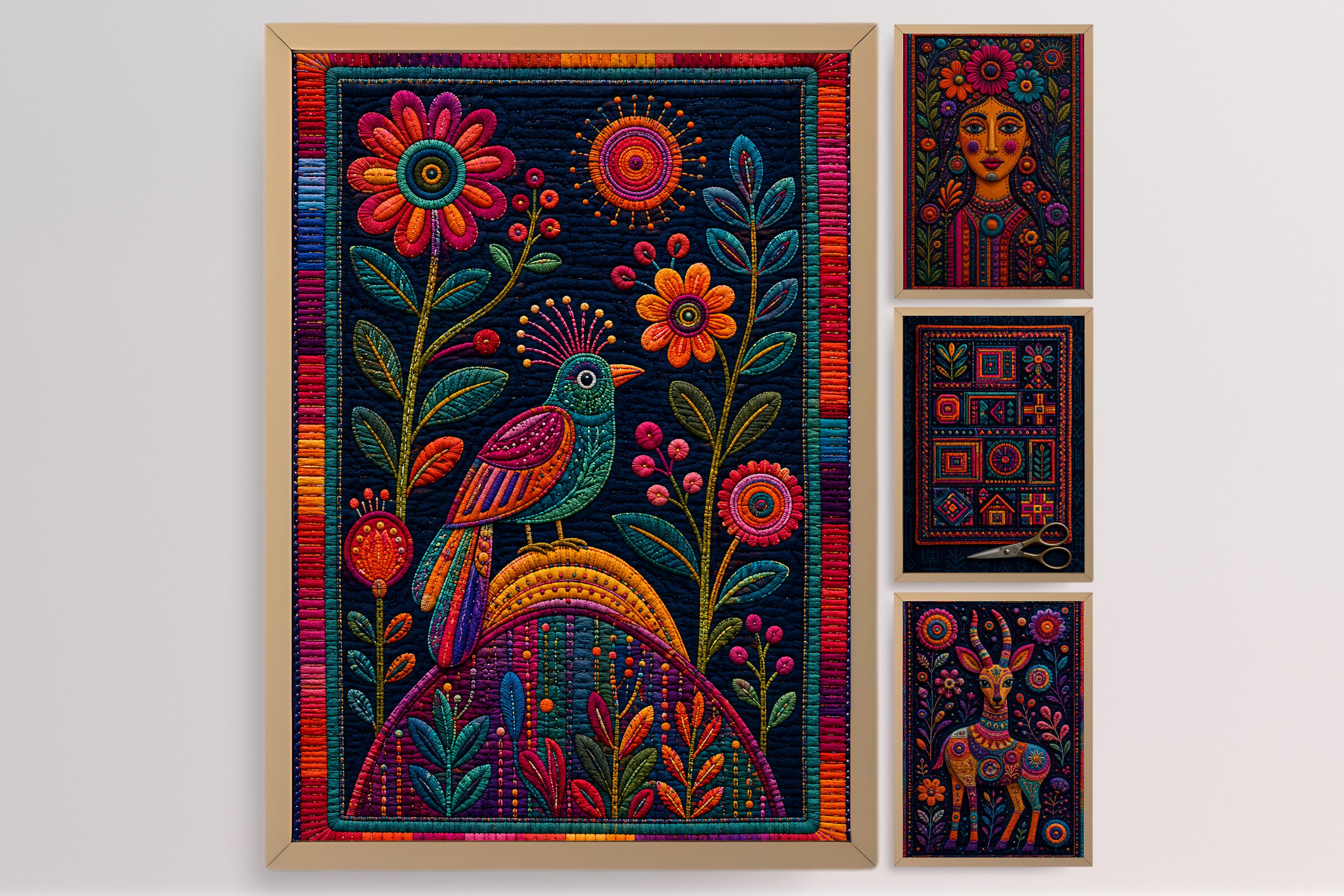 Mola embroidery - Etsy 日本