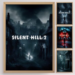 Digital Horror Poster | Printable Minimalist Video Game Fan Wall Art Collection | Boys Bedroom Gift