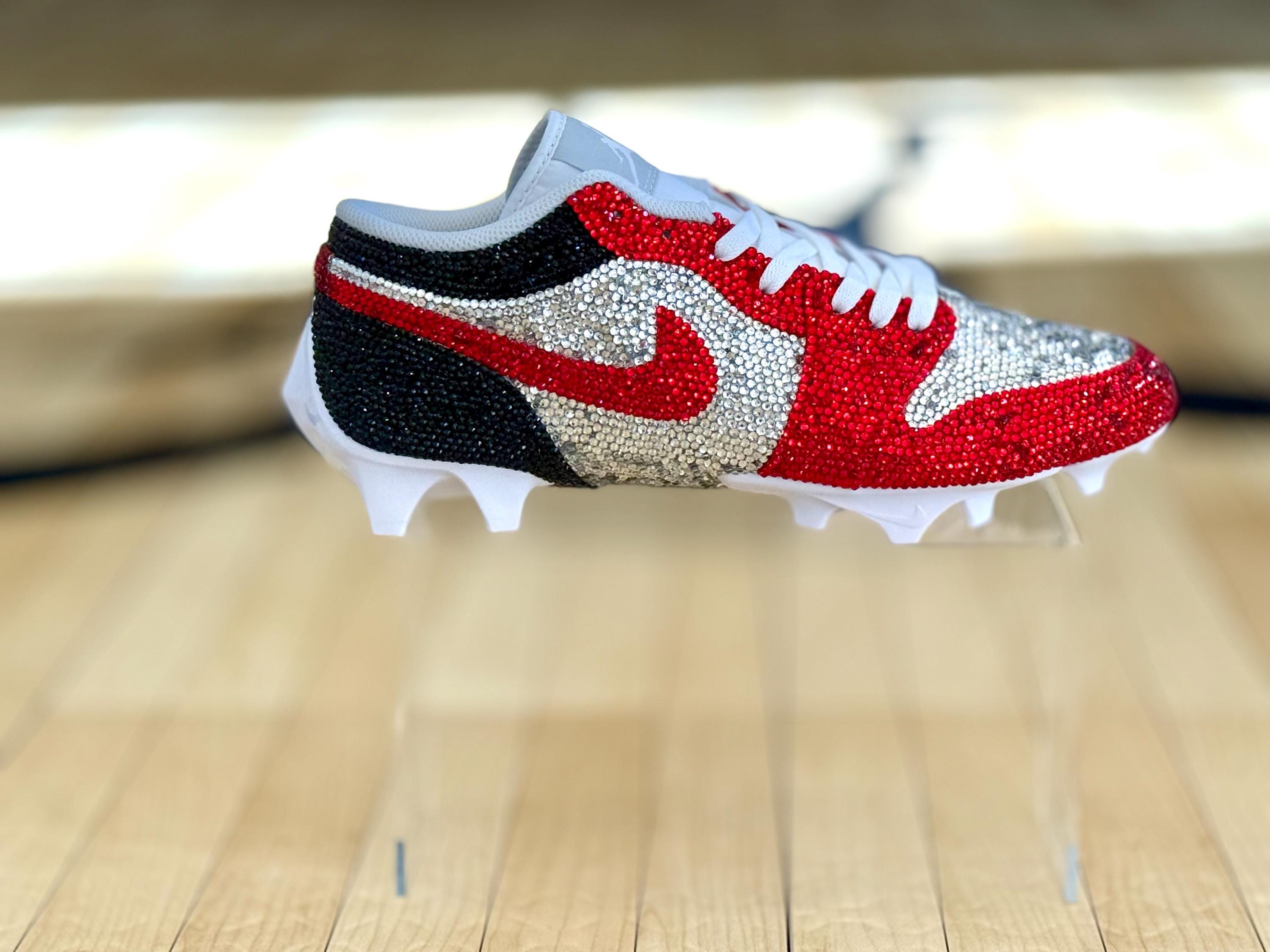 Platinum Bling Jordan Cleats