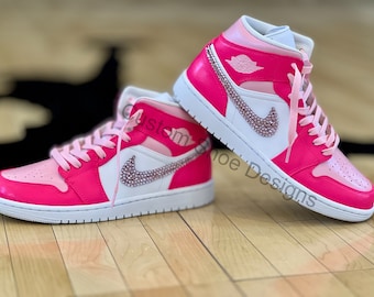 Painted Bling Jordan 1 Mid