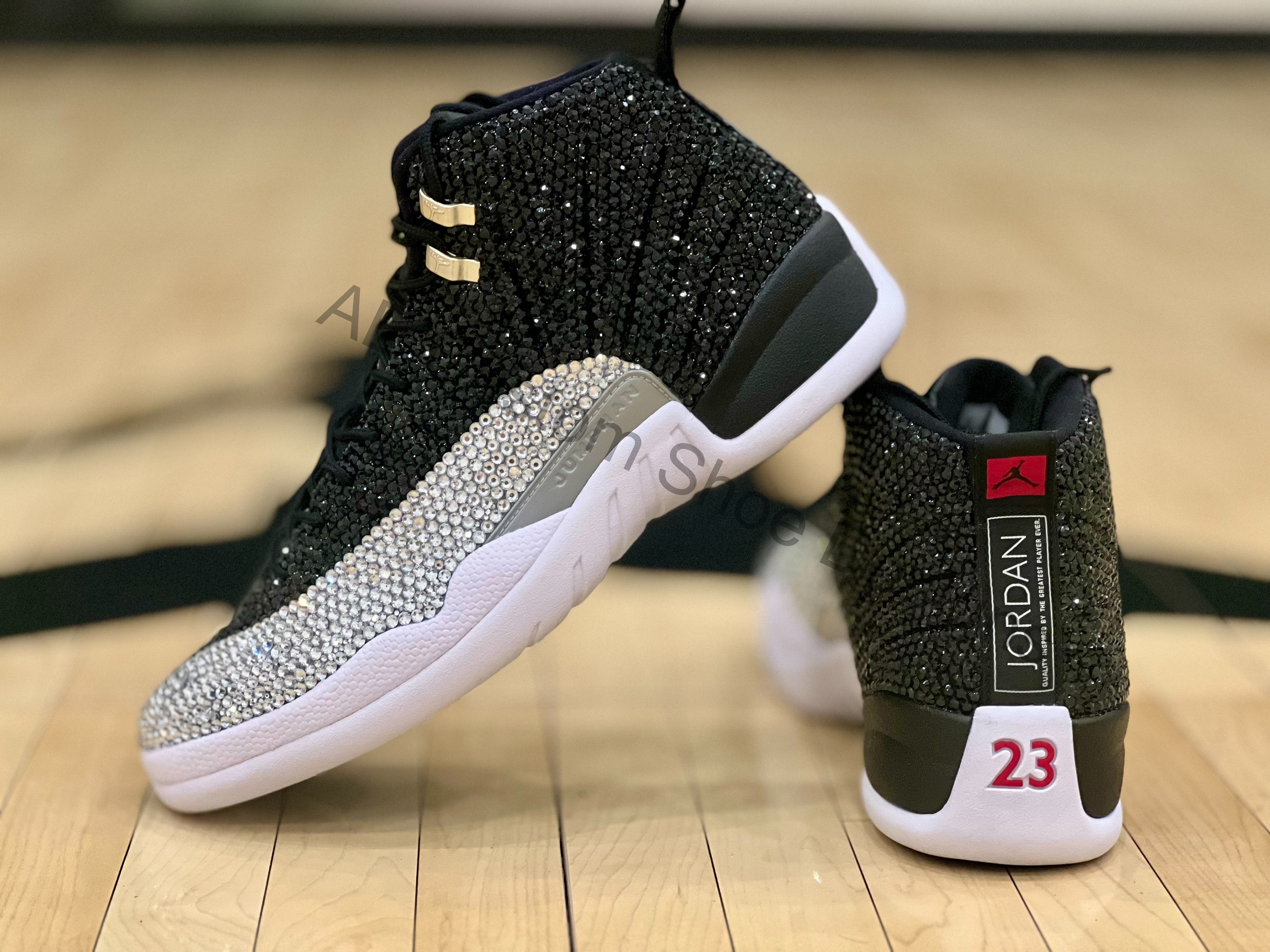 Platinum Bling Authentic Air Jordan 12