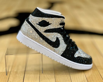 Platinum Bling Jordan Mid