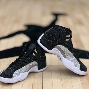 Platinum Bling Authentic Air Jordan 12