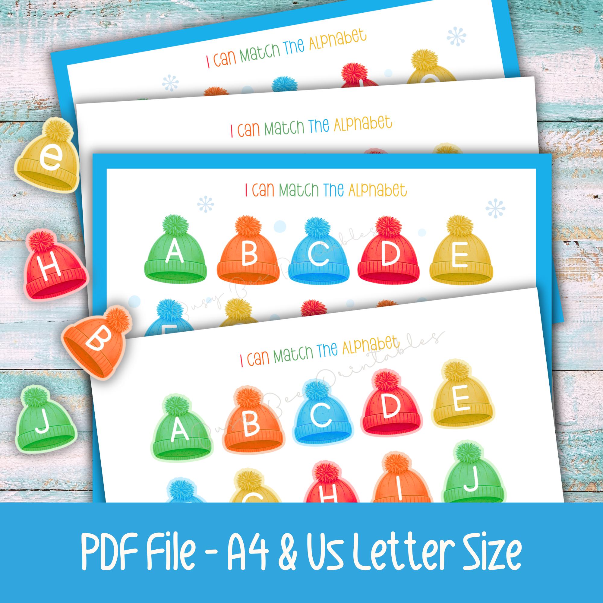 Alphabet Matching Activity, Letter Matching Game for Toddlers ...