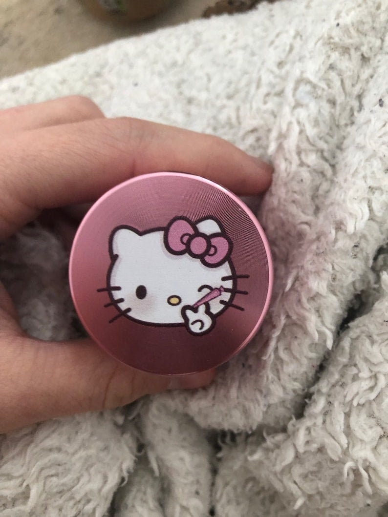 Hello Kitty Grinder Sanrio Kawaii Herb Grinder Cute Etsy
