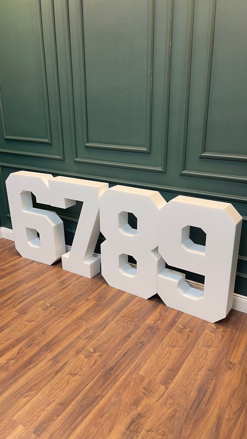 Polystyrene Letters Large Free Standing Letter party Signs Etsy