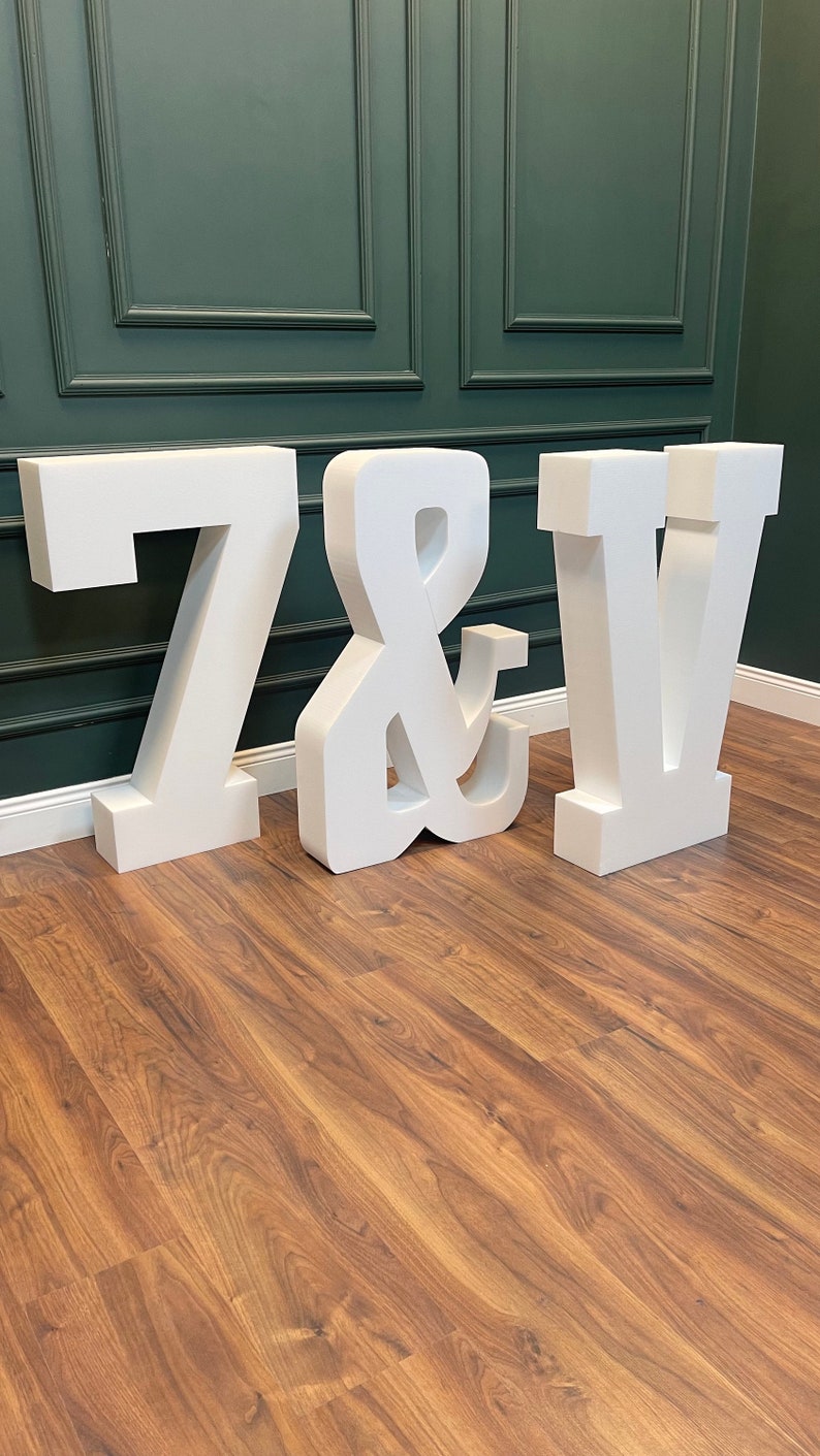 Polystyrene Letters Large Free Standing Letter party Signs Etsy