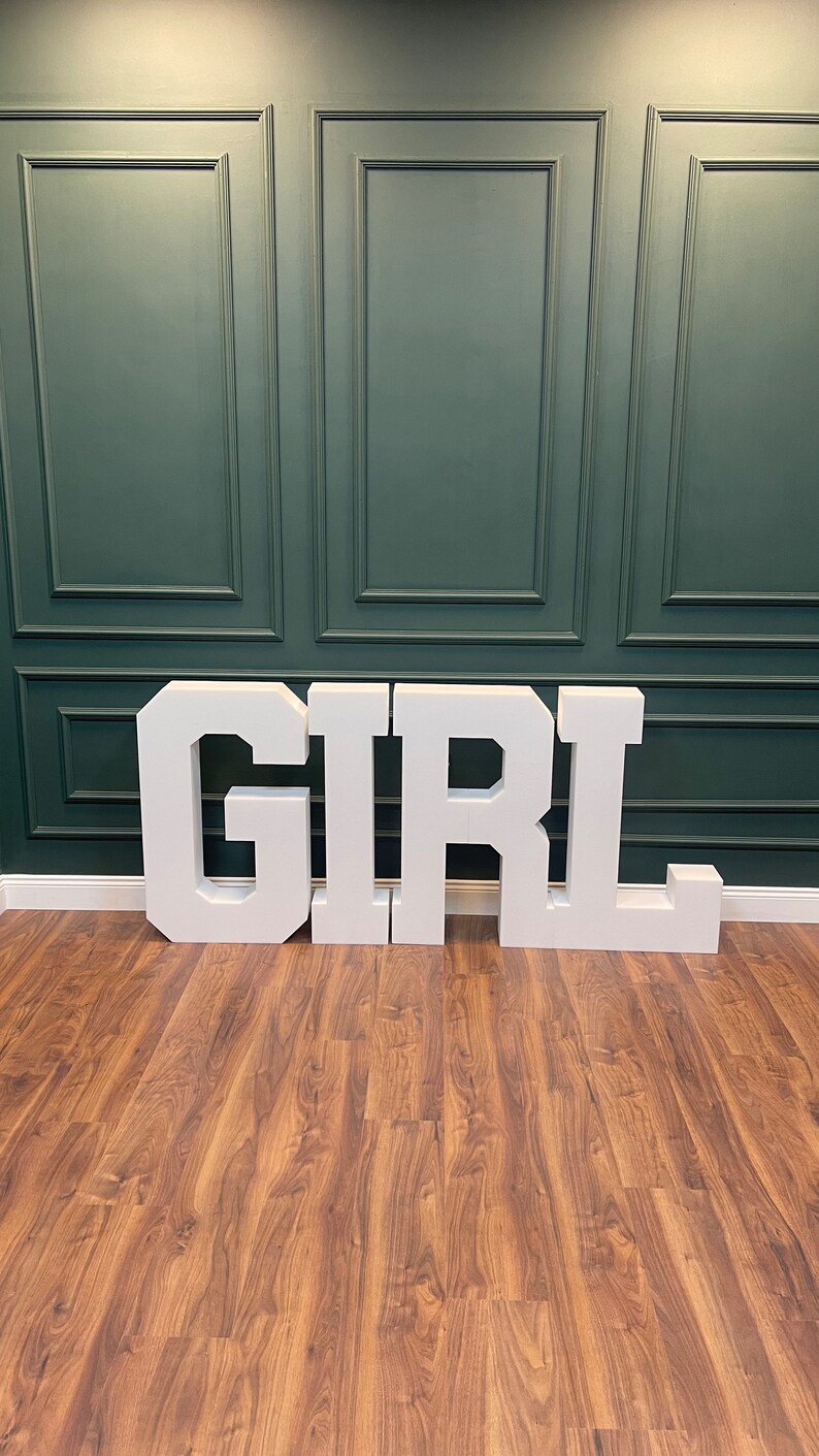 Polystyrene Letters Large Free Standing Letter party Signs Etsy
