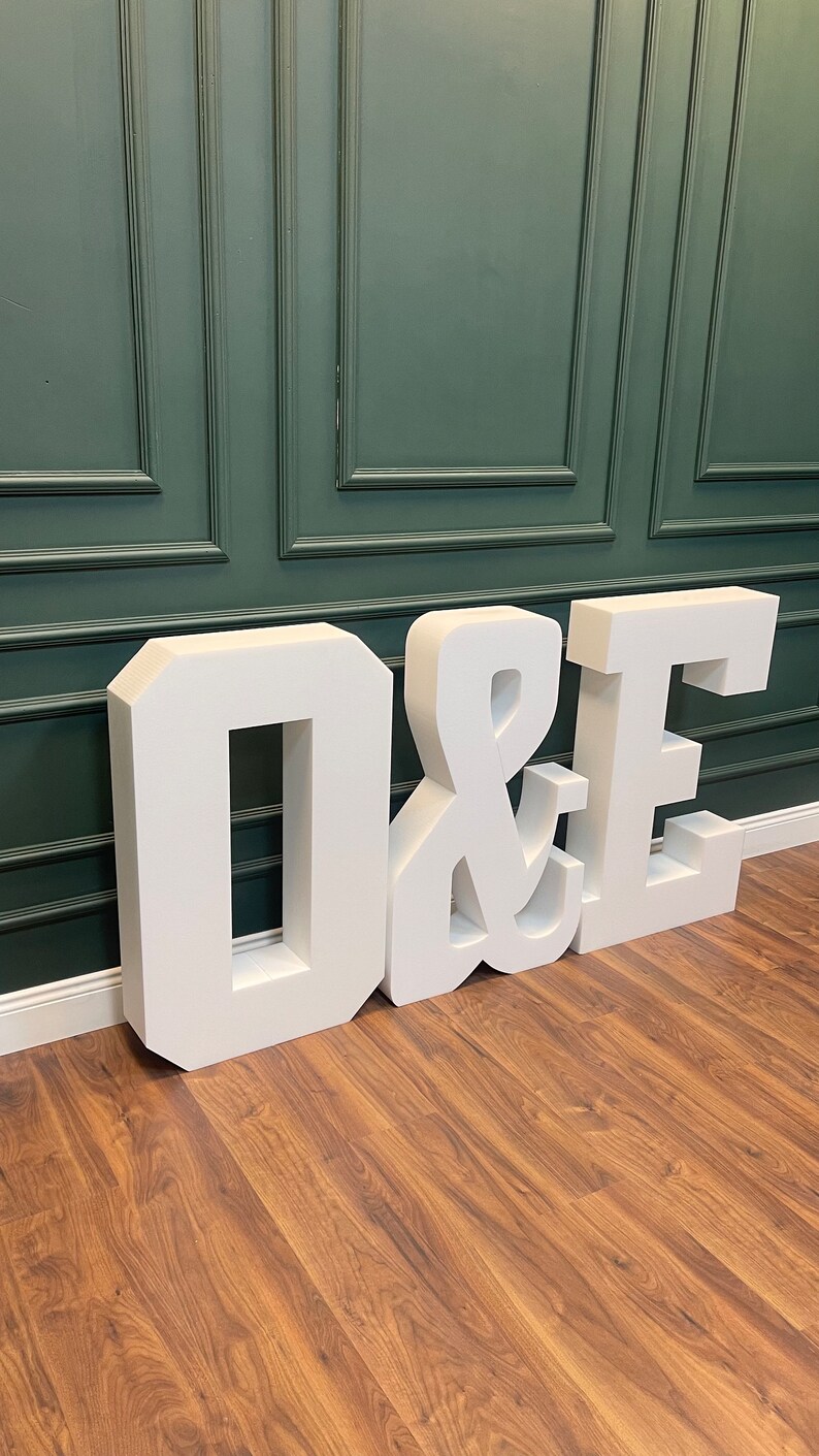 Polystyrene Letters Large Free Standing Letter party Signs Etsy