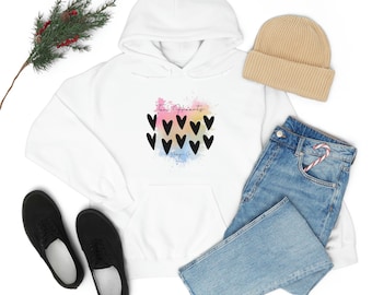 Ten Hearts Heavy Hooded Sweatshirt