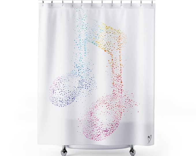 Music Note Shower Curtain