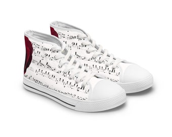 Women's Rose Music High Top Sneakers