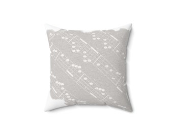 Sheet Music Square Pillow