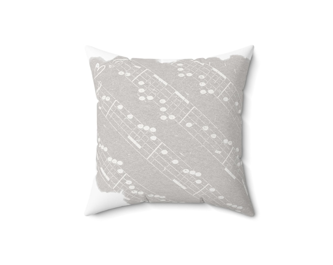 Sheet Music Square Pillow