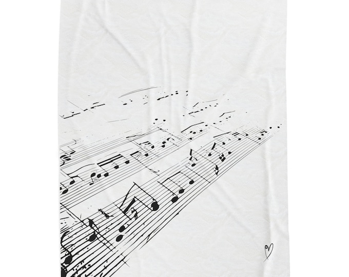 Velveteen Note Flow Blanket