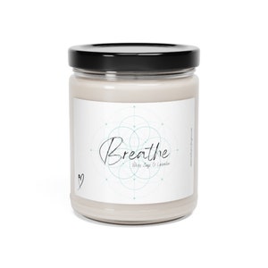 Ten Hearts &quot;Breathe&quot; Scented Soy Candle
