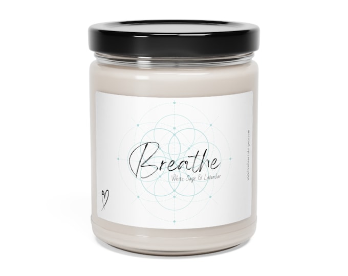 Ten Hearts "Breathe" Scented Soy Candle